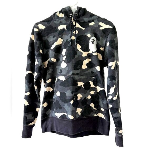 Bape The Bathing Ape Camo Hoodie Sweatshirt - Picture 2 of 8